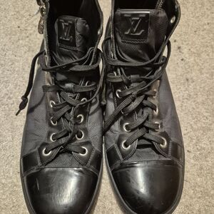 Louis Vuitton Black Men's High-Top Sneakers